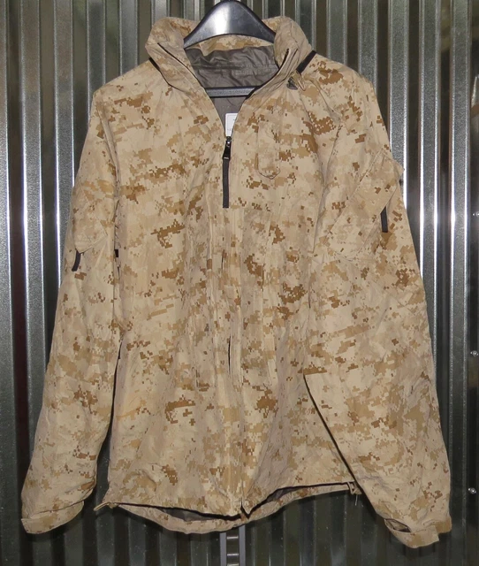 USMC Lightweight Exposure Gore-tex Jacket  Desert MARPAT Coat MEDIUM REGULAR