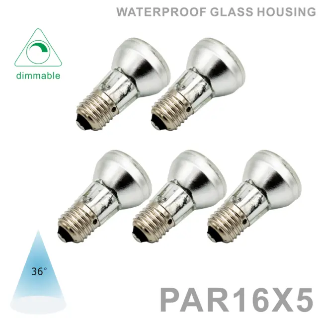 5 pcs PAR16 Led Spot Light Bulb Dimmable 7W 110V 230V E26 E27 Waterproof Lamp