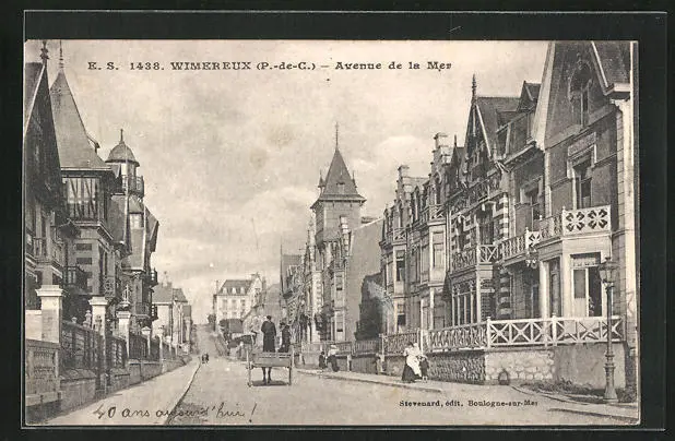 CPA Wimereux, Avenue de la Mer 1919