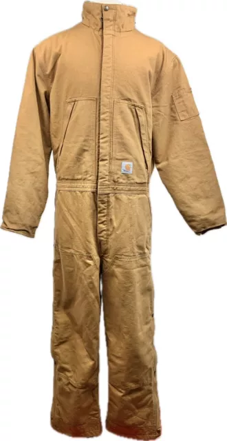  Carhartt mens Loose Fit Washed Duck Insulated Coverall