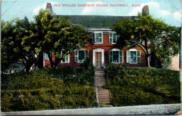 Postcard MA Essex County Haverhill Old Spiller Garrison House ~1910 H18
