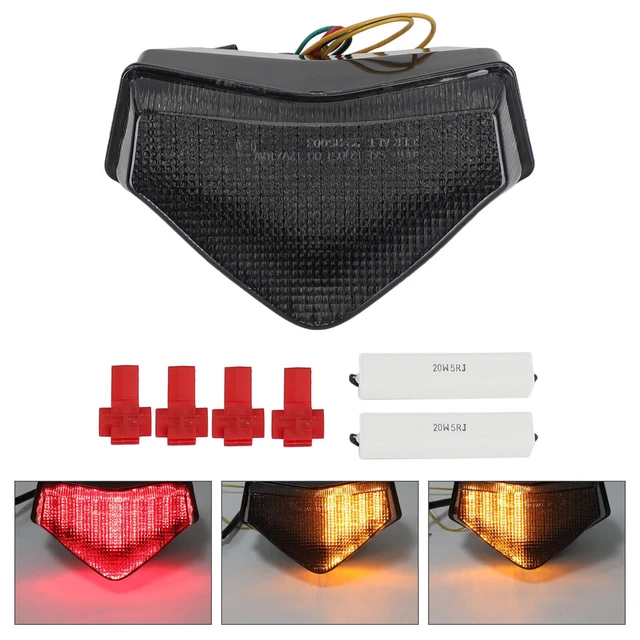 Smoke LED Taillight integrated Turn Signals for Tiger Speed Sprint ST Y3