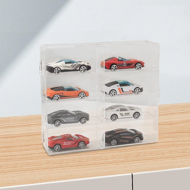 Vitrine Transparente Universelle Pour Maquettes 1/24 – Coffret De Présentation En Verre, Empilable, 22 X 11 X 4,6 Cm