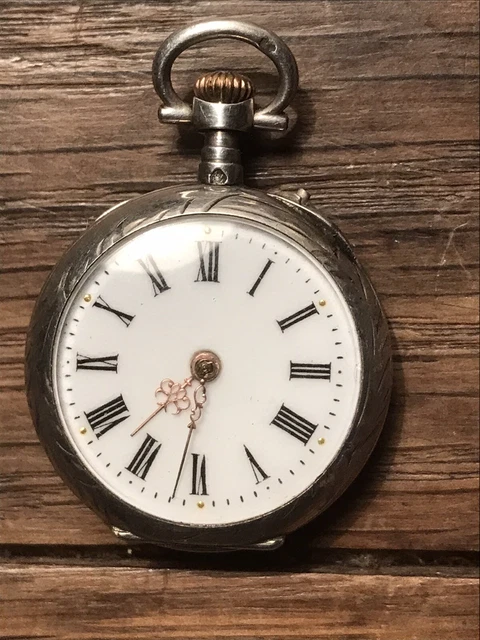 Magnifique MONTRE GOUSSET ANCIENNE OR ET ARGENT FONCTIONNE
