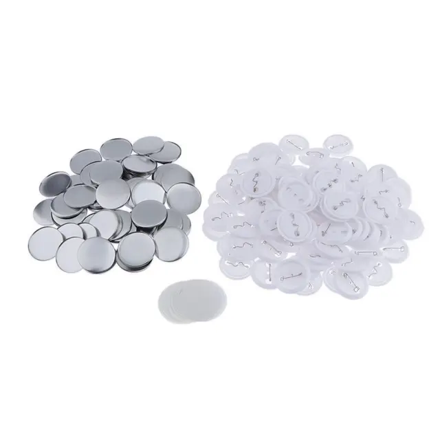 100 Sets 44mm Complete Pinback Button Badge Machine Parts Standard Set