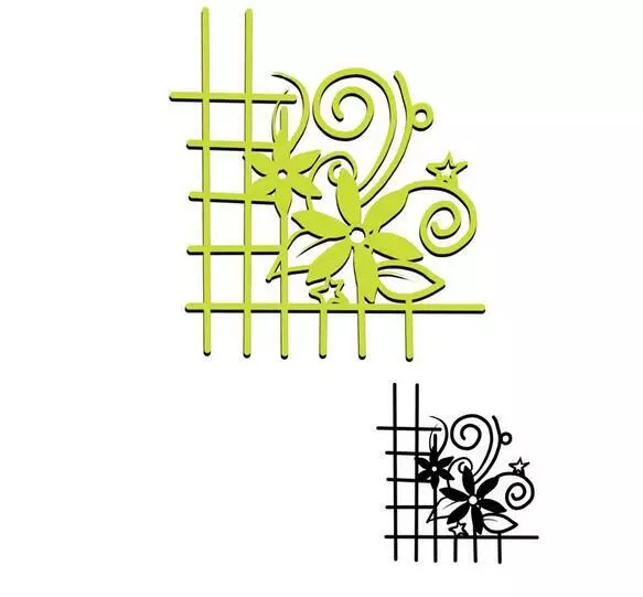 Zaunblume Metall Stencil Cutting Dies DIY Scrapbooking Stanzschablone Fotoalbum