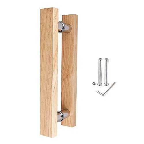 Front Door Handle Set Customize Logo Free Long Door Handle Oak Wood Closet Handl
