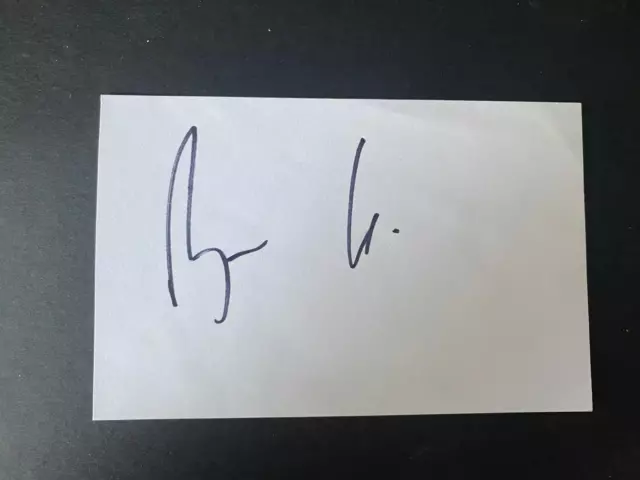 Brian Cox - British Physicist - Signed White Card