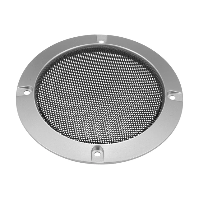 Copertura Griglia Altoparlante Auto Rotonda Griglia 4" Argilla Argento