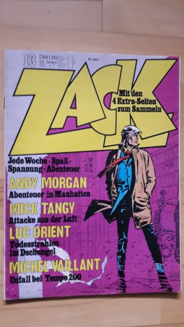 ZACK Nr.13 von 1973 Luc Orient, Pancho Bomba, Michel Vaillant, Mick Tangy - TOP