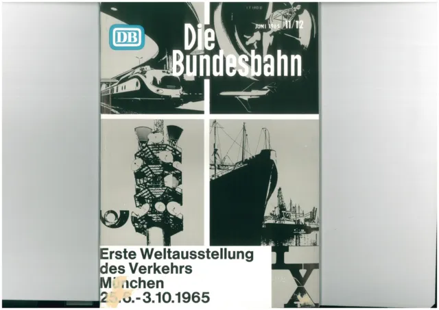 La Bundesbahn DB Rivista Giugno 1965 11/12 65 1609-14-17