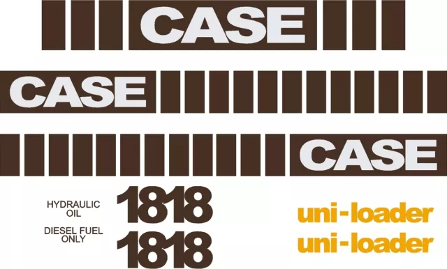 Case 1818 replacement decals sticker / Decal kit MID