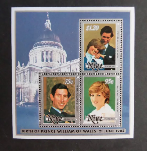 Niue 1982 Royal Birth Bay Prince William MS UM MNH unmounted mint