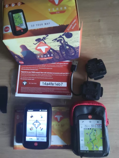 Falk Tiger Geo inkl.Karte 25 Länder. Fahrrad Navi GPS