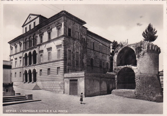C16928-Marche, Offida L'ospedale E La Rocca, Ed. Donati Balilla, Anni '50-'60 C16928-Marche, Offida L'ospedale E La Rocca, Ed. Donati Balilla, Anni '50-'60
