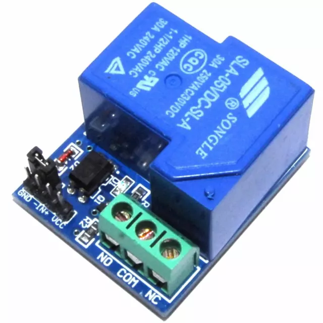 LC Technology Relay Module 1 Channel 5 12V 250V 30A AC A NO C NC Flux Workshop