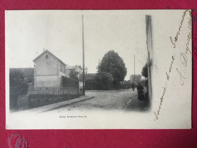 cpa Ermont Halte La Gare