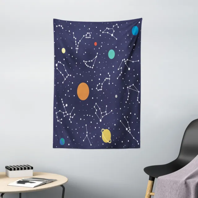 Constellation Tapestry Zodiac Planets Print Wall Hanging Decor