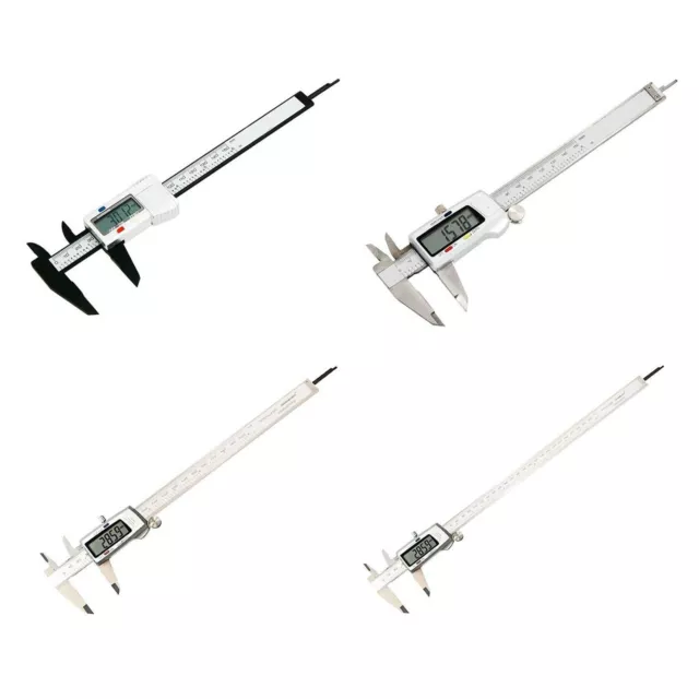 6'' LCD Digital Vernier Caliper 150mm-300mm Micrometer Measure Tool Gauge Ruler