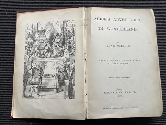 ALICE'S ADVENTURES IN WONDERLAND Lewis Carroll John Tenniel 1886