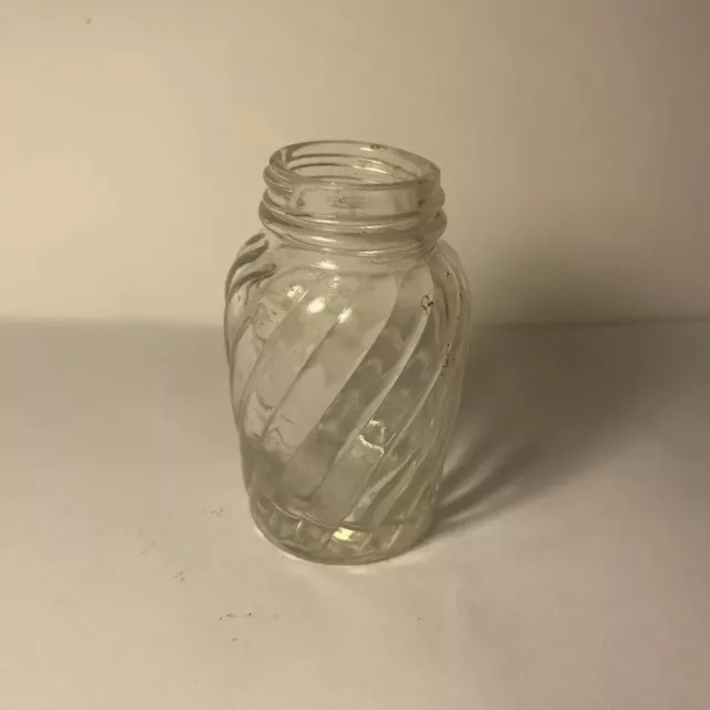 Antique Glass Spiral Jar