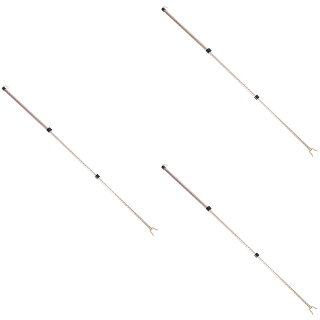 3x bastone retrattile retrattile gancio telescopico palo gancio telescopico