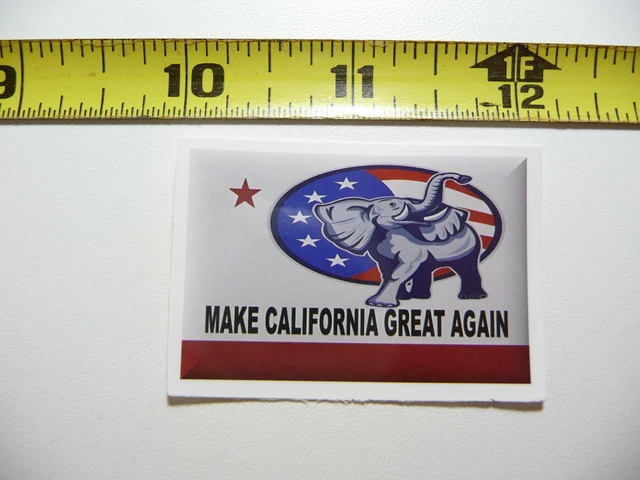 Make California Great Again Republican Decal Sticker Pride State