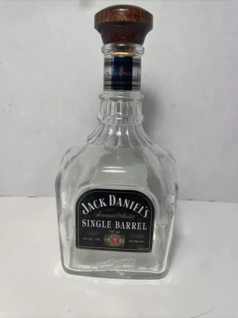 Jack Daniels Single Barrel Empty Bottle Collector Bottle / Clean