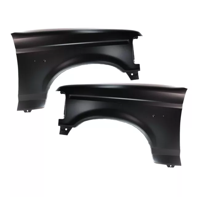 Fender Set For 92-97 Ford F-150 Front Primed Steel w/Emblem Provision Pair CAPA