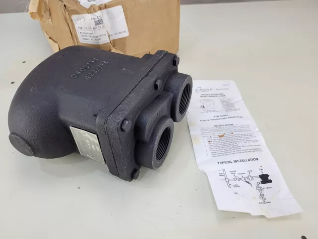 Nicholson FTN-C5G9A 1-1/2" Float Thermostatic Steam Trap TMA 353F Cast Iron