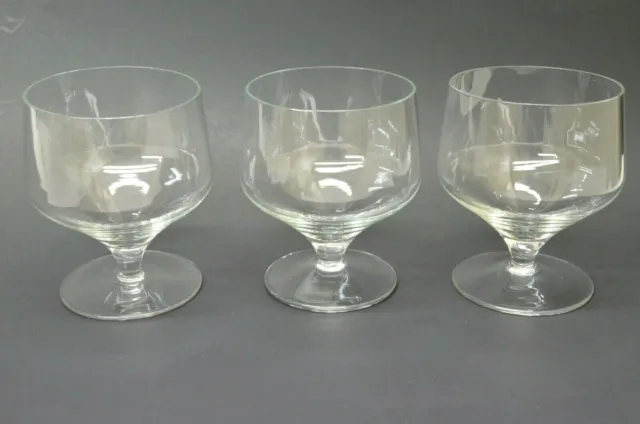 Vintage Brandy Cognac Snifter Glass Lot of 3 Clear Barware Collectible