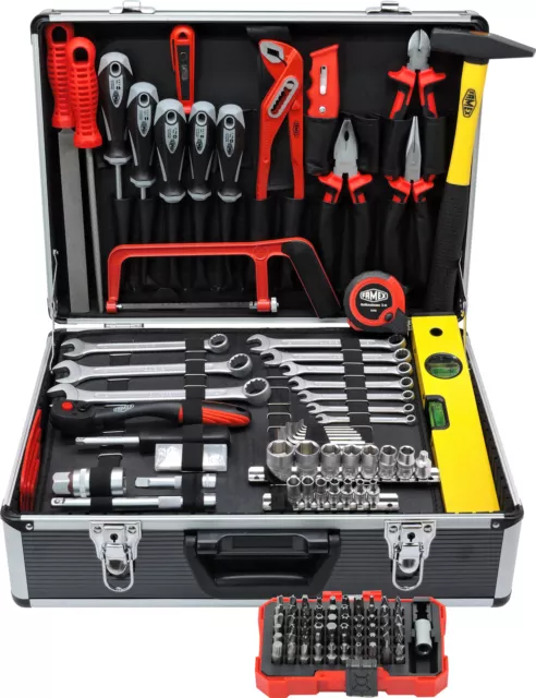 FAMEX 745-48 Boîte à outils malette à outils complète coffret outillage - 162pcs