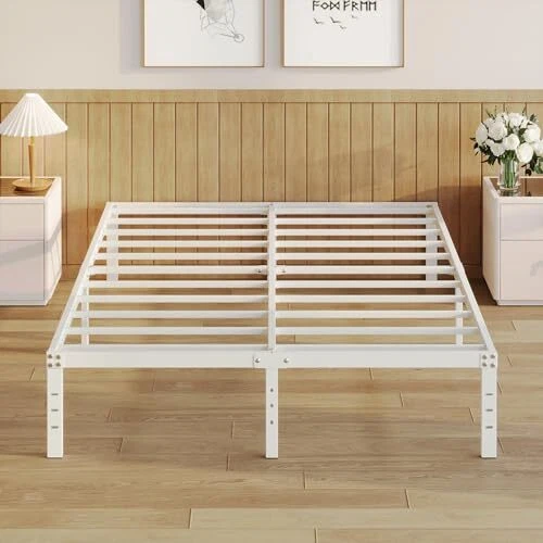 14 INCH SIZE Bed Frame No Box Spring Needed, Heavy Duty Full 14 Inch