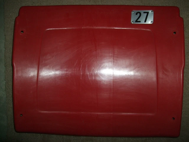 Busch Stadium seat back #27 Scott Rolen  St Louis Cardinals  HOF