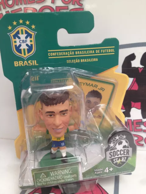 SoccerStarz Brazil International Figurine Blister Pack Featuring Oscar Home  Kit