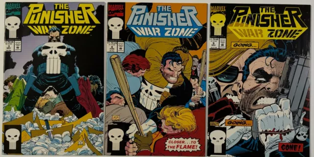 THE PUNISHER WAR ZONE 3 4 9 Marvel Comics 1992