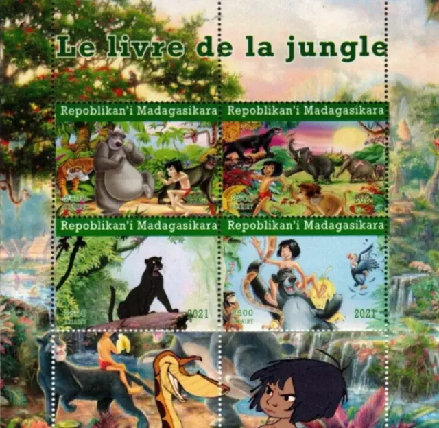 Jungle Book Film Walt Disney Stamp Sheetlet (Nl266)