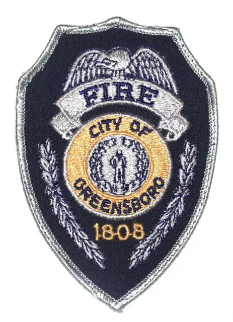 GREENSBORO NORTH CAROLINA NC Fire Patch EMS Rescue Public Safety 4.25” USED