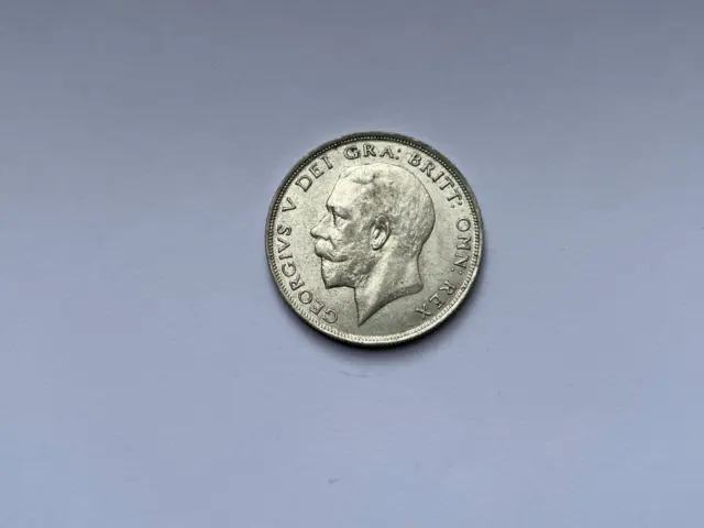 United Kingdom George V 1923 Silver .500 Half Crown Uncirculated Coin