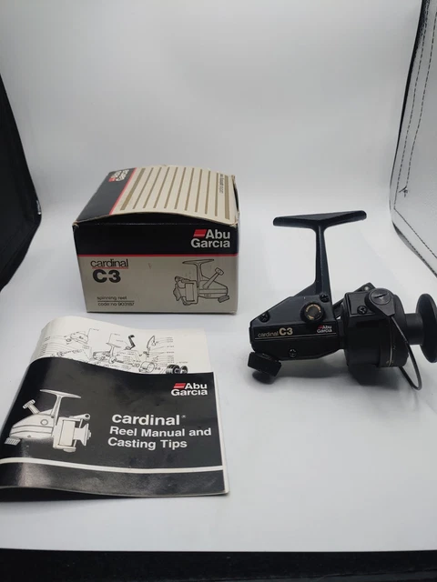 VINTAGE ABU GARCIA Cardinal 3 C3 Spinning Fishing Reel. Good