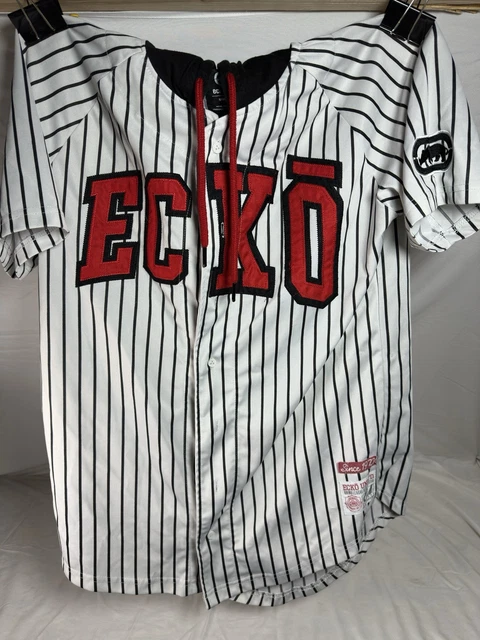 ECKO UNLTD アイスホッケーシャツ SEVEN DEUCE 72 Vintage ECKO Unlimited Seven Deuce Embroidered | Depop