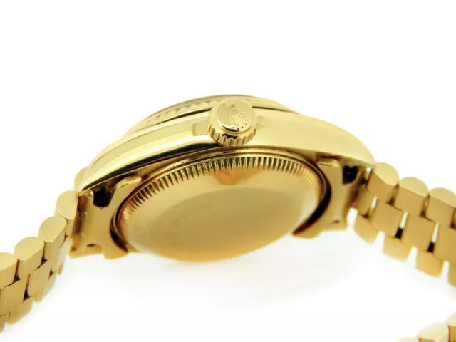 Donna Rolex Massiccio 18K Oro Giallo Datejust Orologio Con Champagne Dial 69178 8