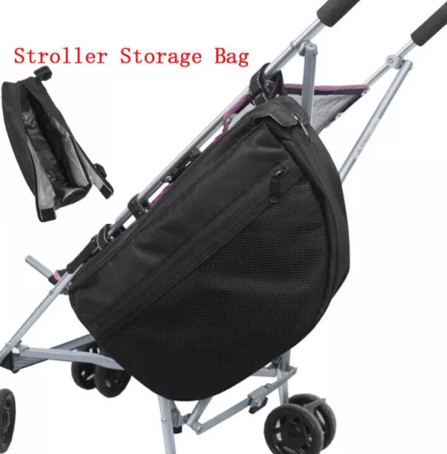 Pushchair Buggy Baby Hanging Side Bag Organizer Storage Pouch Kids Stroller Pram