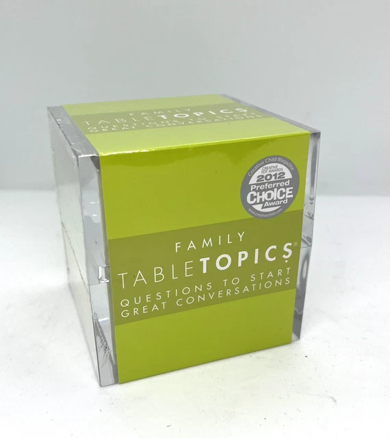 NEW TABLE TOPICS 'Family' Edition Questions To Start Great Family