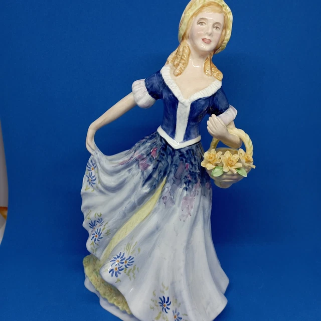 Vintage Keramik Dame Figur Lisa Damen Renaissance Knochen China, England