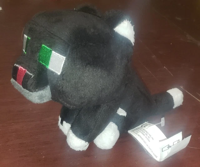 MOJANG JINX MINECRAFT Tuxedo Cat Plush Stuffed Toy Black 7" 2017 19.95