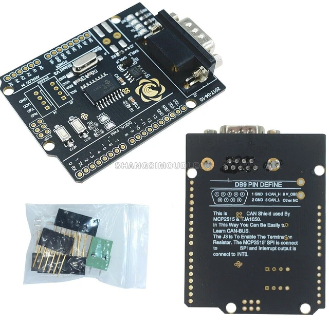 Control Module Shiled MCP2515 CAN BUS controller shield board module For arduino NEW EUR 7,70 ...