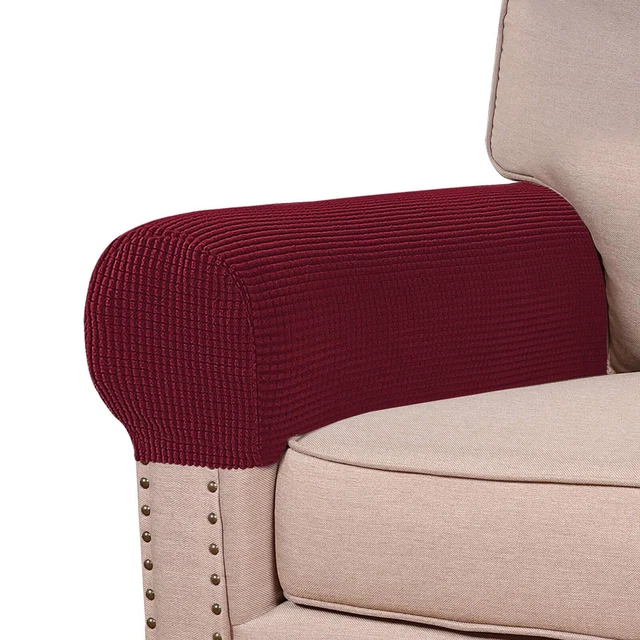 Stretch Armrest Covers for Chairs and Sofas Couch Arm Covers For Sofa Spandex...