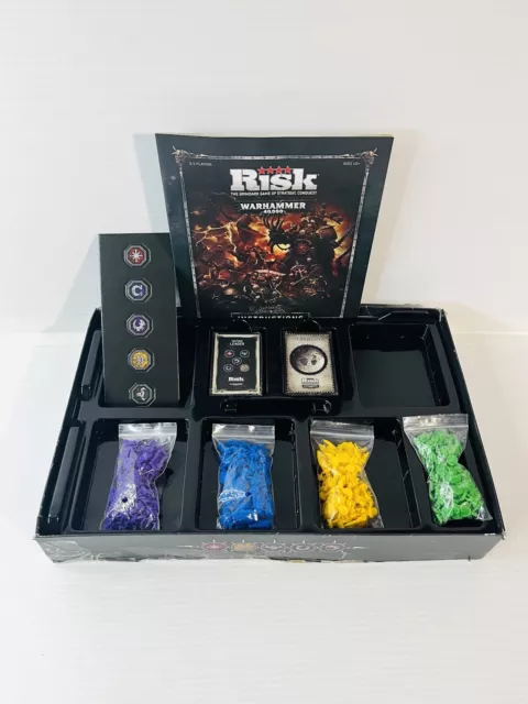 Risk Warhammer 40000 New Game Pieces~Instructions, Faction Units, Tokens & Cards