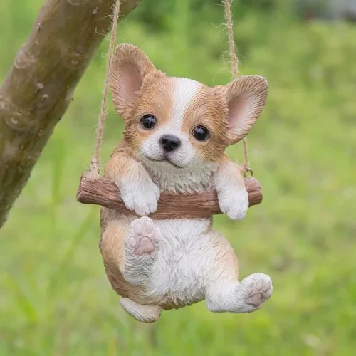 Hi-Line Gift Ltd. Hanging Chihuahua Puppy Statue